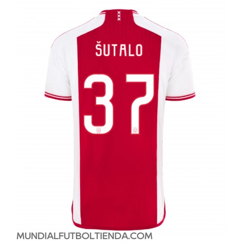 Camiseta Ajax Josip Sutalo #37 Primera Equipación Replica 2023-24 mangas cortas